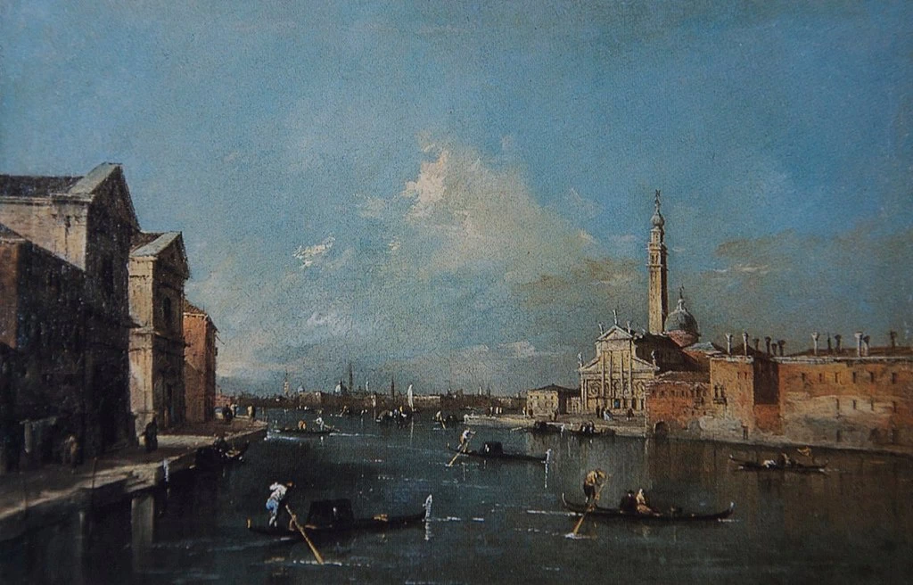 Veduta della chiesa di San Giorgio vista dal Canale della Giudecca - Palazzo Barberini, Roma